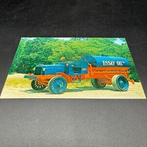 Vintage Postcard 1918 Essay Oil Co Liberty‎ Tank Truck Restored Antique Vehicle